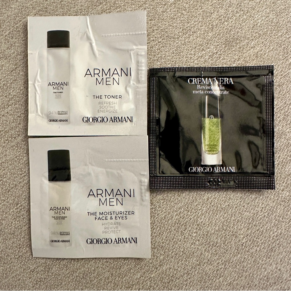 Giorgio Armani Men's Skincare Samples